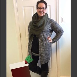 Set of 2 long line open cardigans, Sz XL